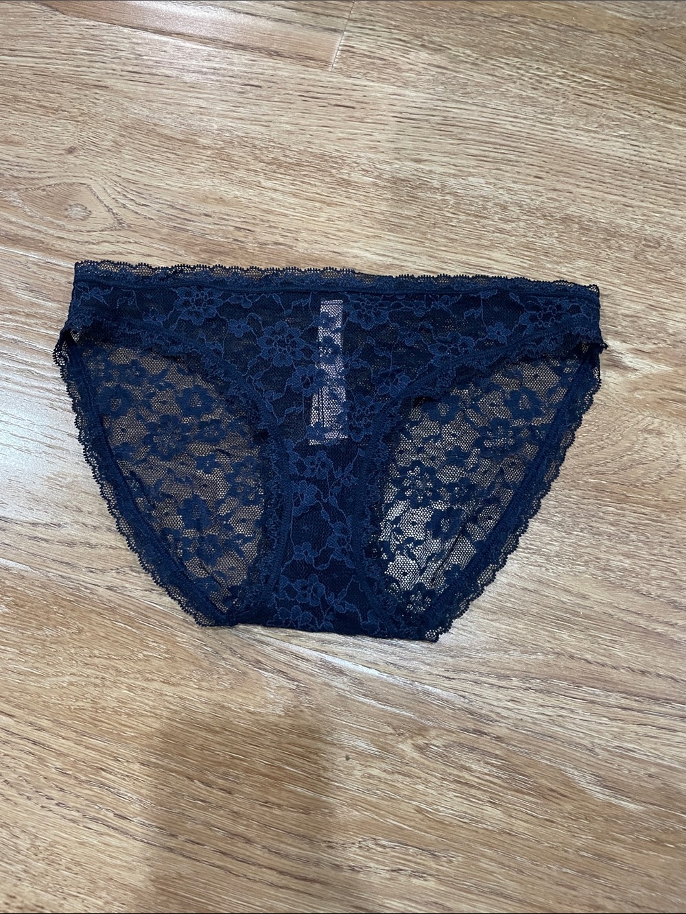 Victoria's Secret Navy Floral Lace Bikini Briefs